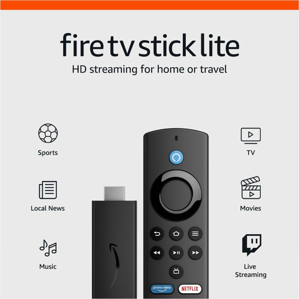 Fire TV Stick Lite with Alexa Voice Remote