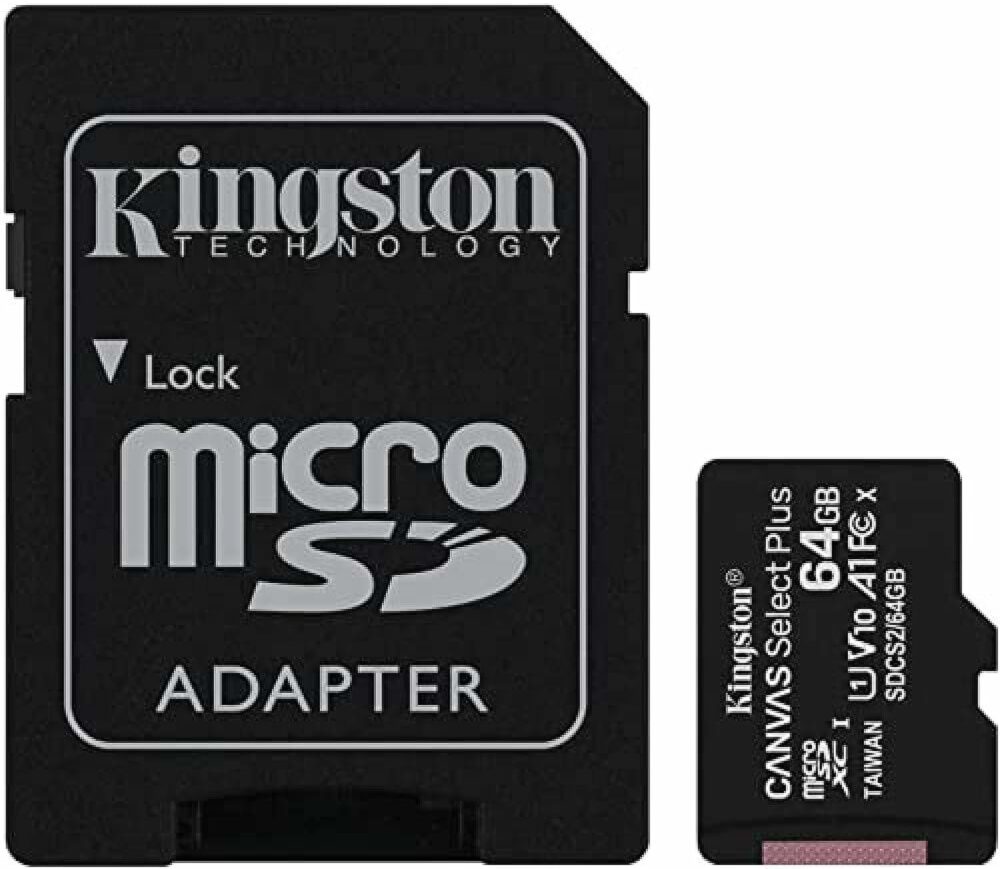 Kingston 64GB MicroSDHC Canvas Select Plus