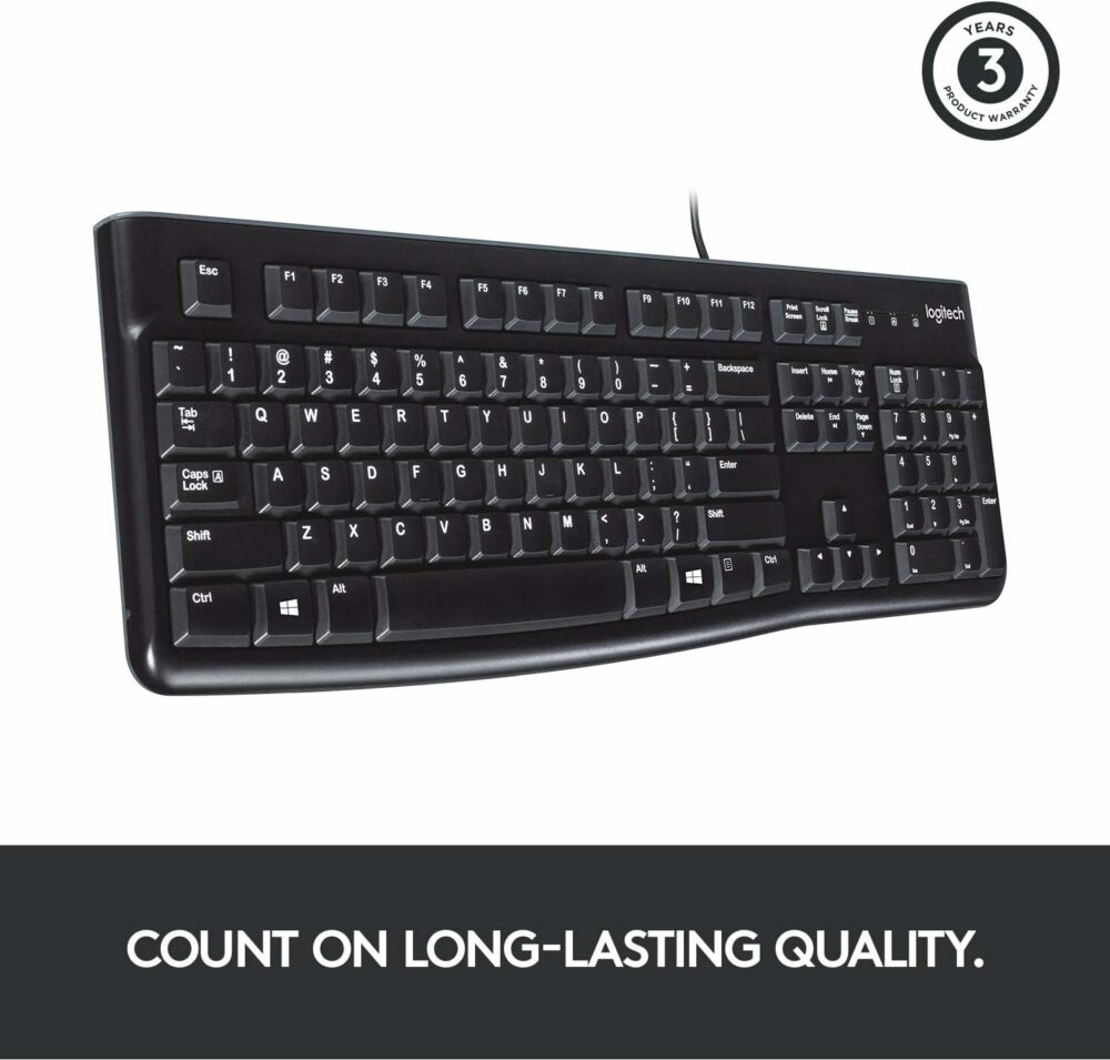 Logitech Keyboard K120 USB Black