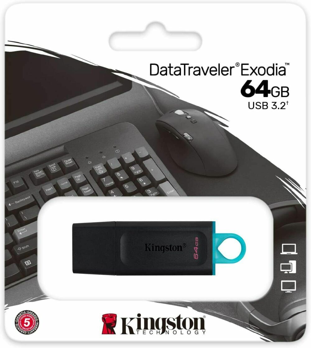 Kingston 64GB USB 3.2 GenBlack