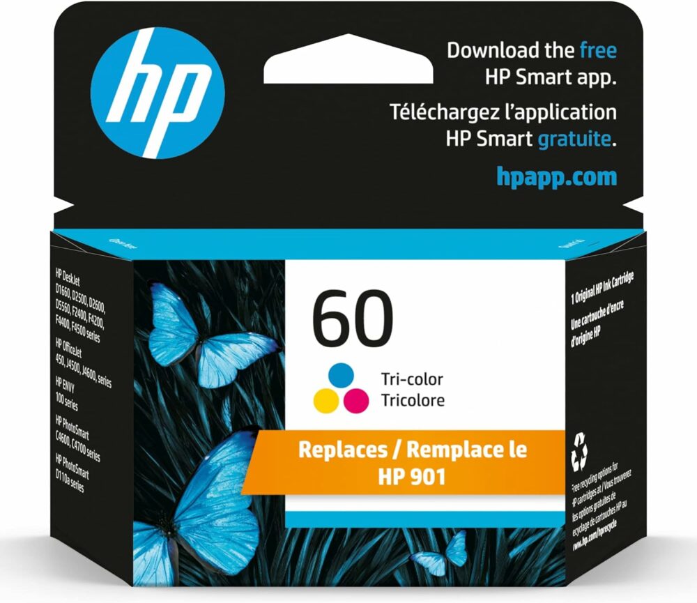 HP #60 Ink Cartridge Color